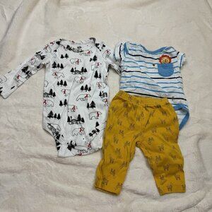 Just One You Truly Scrumptious HB Baby Lot 3 Months Onsies Leggings